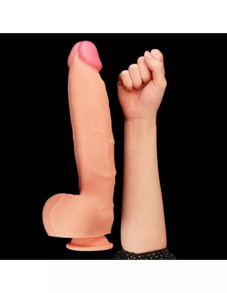 12" Dual Layered Platinum Silicone Cock 1 Dildó Dongok - Dildók Lovetoy
