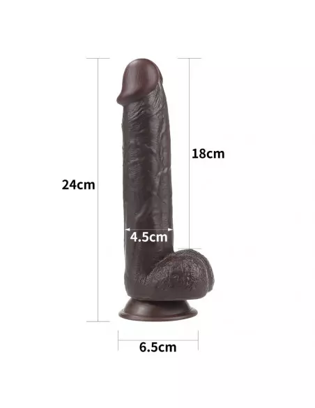 9.5'' Sliding Skin Dual Layer Dong Brown Dildó Dongok - Dildók Lovetoy 9.5'' Sliding Skin Dual Layer Dong Brown Dildó Dongok - Dildók Lovetoy