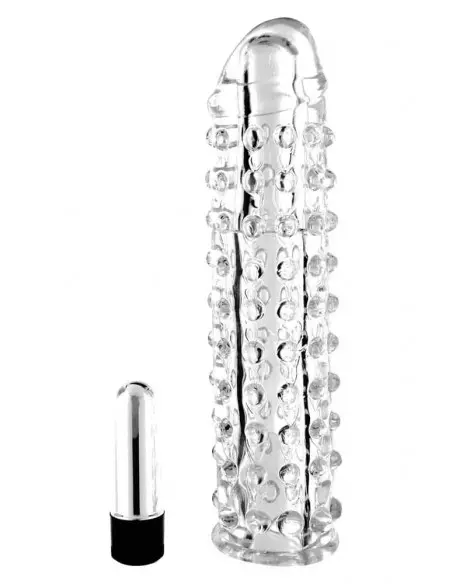 Silicon Vibro Penis Sleeve Péniszköpeny Péniszköpenyek - Hosszabítók Seven Creations