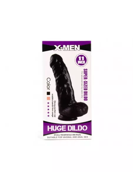 X-MEN Super-Sized Dildó 11 inch Black Dongok - Dildók X-Men