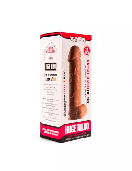 X-MEN Super Sized Dildó11 inch Flesh Dongok - Dildók X-Men