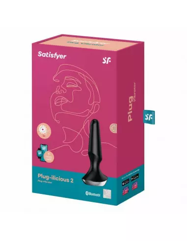 Plug-ilicious 2 black Okos Vibrátor Fenékdugók Satisfyer