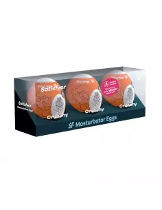 Egg Single Crunchy Maszturbátor Férfi maszturbátorok Satisfyer 2