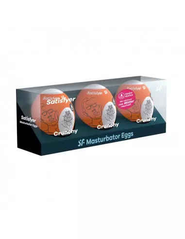 Egg Single Crunchy Maszturbátor Férfi maszturbátorok Satisfyer