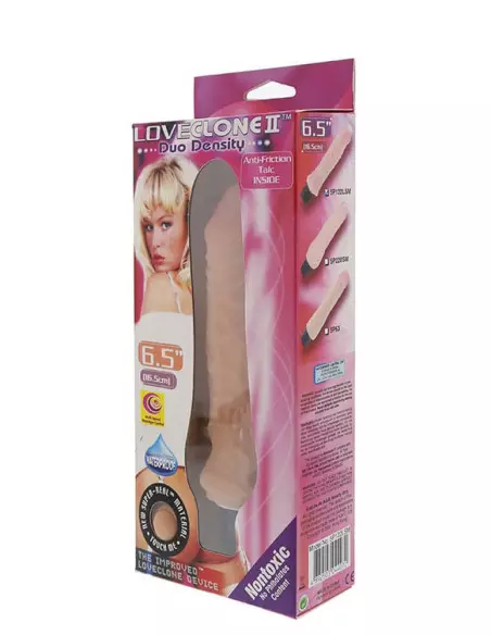 LoveClone II 6.5 inch Duo Density Flesh 1 Vibrátor Realisztikus vibrátorok Nmc