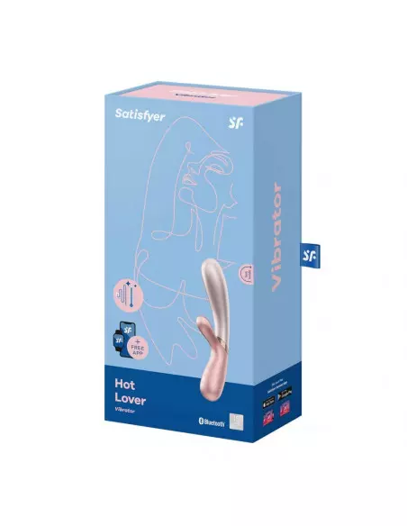 Hot Lover Pink/Dark Pink Okos Vibrátor Okos vibrátorok Satisfyer