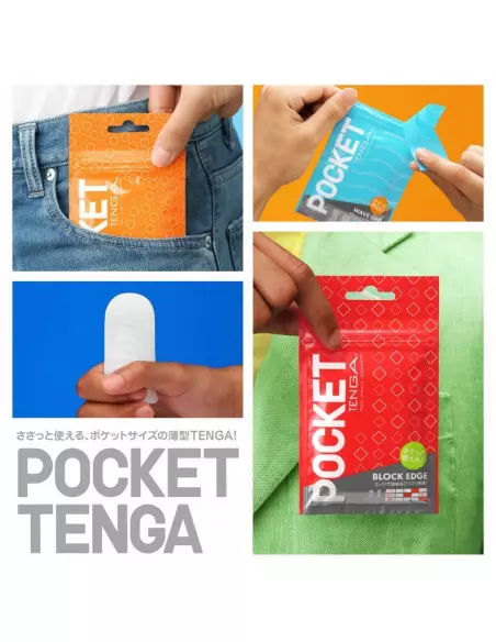 POCKET TENGA HEXA-BRICK Maszturbátor Férfi maszturbátorok Tenga