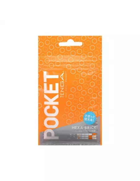 POCKET TENGA HEXA-BRICK Maszturbátor Férfi maszturbátorok Tenga