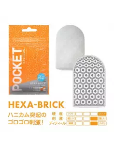POCKET TENGA HEXA-BRICK Maszturbátor Férfi maszturbátorok Tenga
