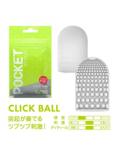 POCKET TENGA CLICK BALL Maszturbátor Férfi maszturbátorok Tenga