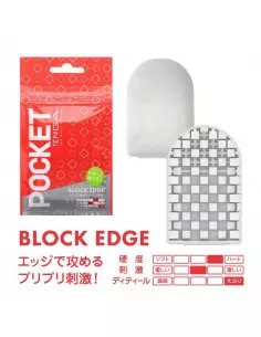 POCKET TENGA BLOCK EDGE Maszturbátor Férfi maszturbátorok Tenga