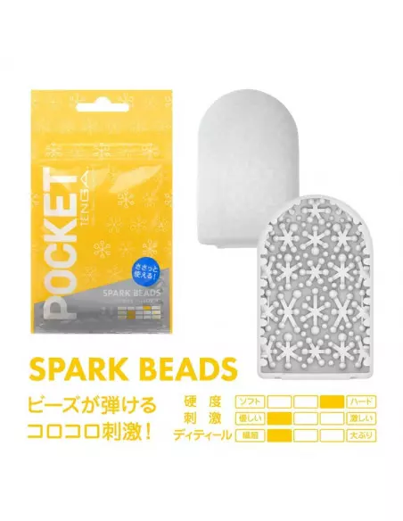 POCKET TENGA SPARK BEADS Maszturbátor Férfi maszturbátorok Tenga