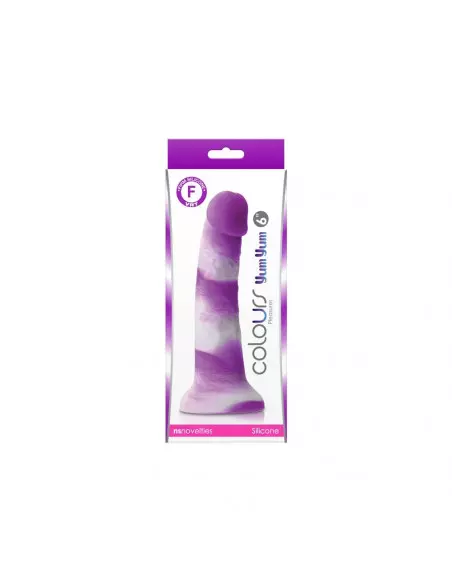 Colours - Pleasures - Yum Yum 6" Dildó - Purple Dongok - Dildók NS Toys