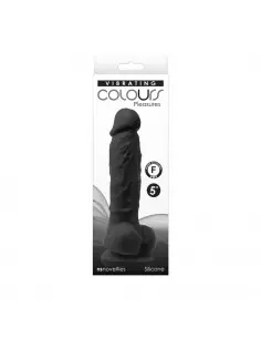 Colours - Pleasures - 5" Dildo - Black Vibrátor Realisztikus vibrátorok NS Toys