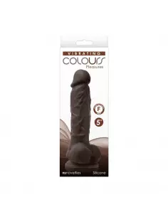 Colours - Pleasures - 5" Dildo - Dark Brown Vibrátor Realisztikus vibrátorok NS Toys