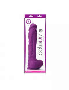 Colours - Pleasures - 10" Dildó - Purple Dongok - Dildók NS Toys