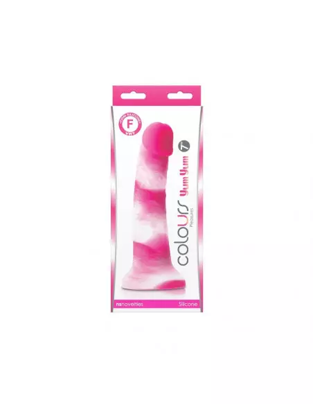Colours - Pleasures - Yum Yum 7" Dildó - Pink Dongok - Dildók Outlet