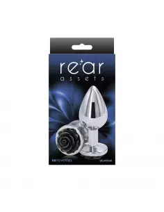 Rear Assets - Rose - Medium - Black Fenékdugó Fenékdugók NS Toys