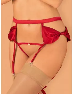 Rubinesa garter belt & crotchles thong L/XL Harisnyák - Harisnyatartók Outlet 2