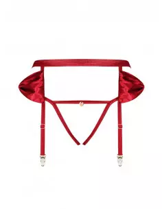 Rubinesa garter belt & crotchles thong S/M Harisnyák - Harisnyatartók Obsessive