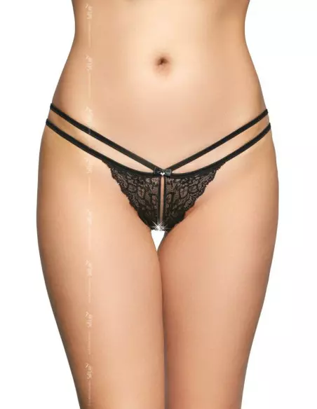 Pántos Tanga 2495 - Fekete S/M Női fehérneműk Softline