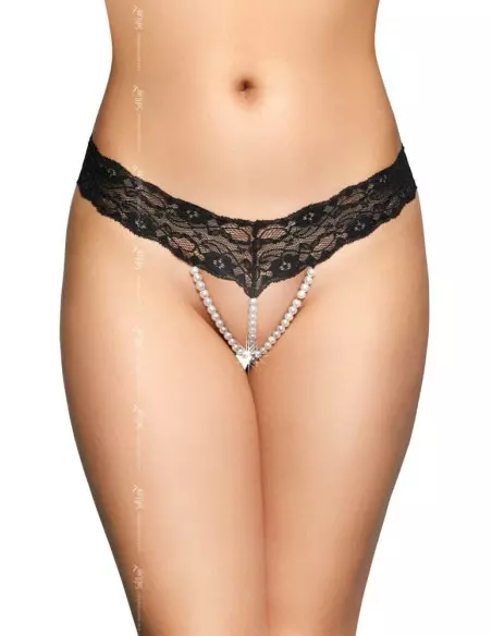 Pántos Tanga 2491 - Fekete S/M Női fehérneműk Softline