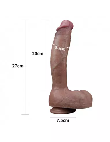 10.5'' Dual-Layered Silicone Nature Cock Dildó Dongok - Dildók Lovetoy