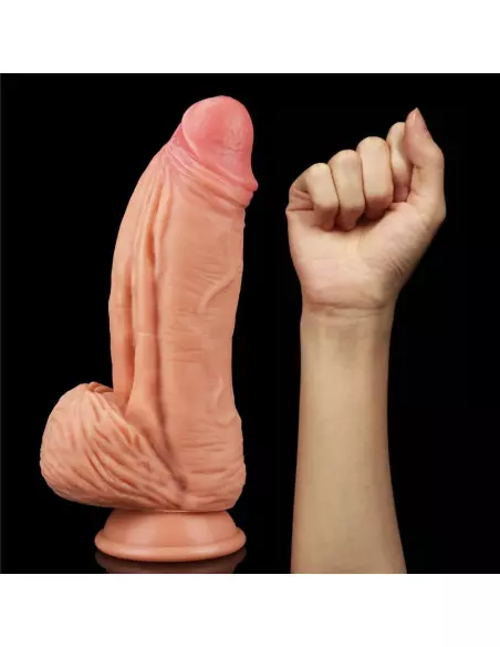 10" Dual-Layered Silicone Cock Dildó Dongok - Dildók Lovetoy