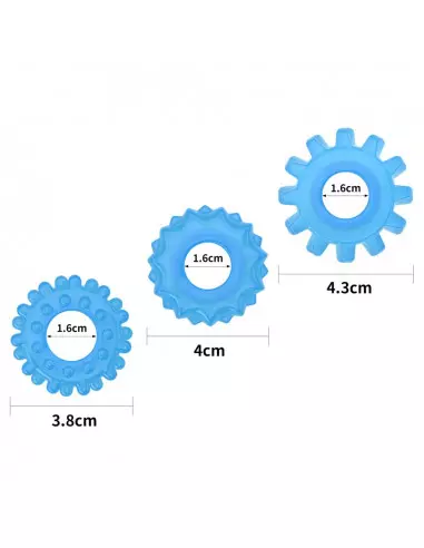 Lumino Play Penis Ring 3 pcs Péniszgyűrű Péniszgyűrűk - Mandzsetták Lovetoy