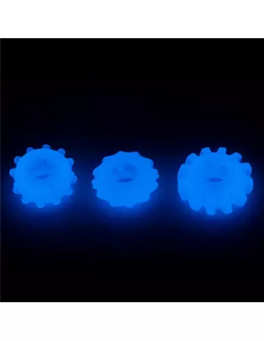 Lumino Play Penis Ring 3 pcs Péniszgyűrű Péniszgyűrűk - Mandzsetták Lovetoy