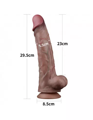 11.5'' Dual Layered Platinum Silicone Cock Dildó Dongok - Dildók Lovetoy