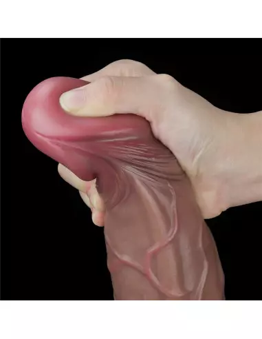 11.5'' Dual Layered Platinum Silicone Cock Dildó Dongok - Dildók Lovetoy