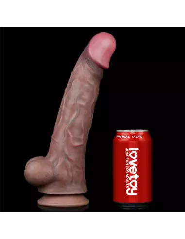 11.5'' Dual Layered Platinum Silicone Cock Dildó Dongok - Dildók Lovetoy