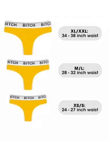 Bitch Vibrating Panties S Vibrátor Női fehérneműk Lovetoy