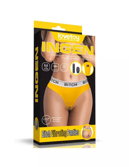 Bitch Vibrating Panties S Vibrátor Női fehérneműk Lovetoy