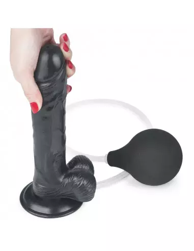 9'' Squirt Extreme Dildó - Black Dongok - Dildók Lovetoy