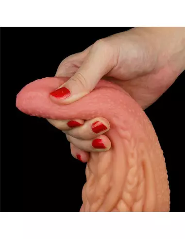 10'' Dual layered Platinum Silicone Tongue Dildó Dongok - Dildók Lovetoy