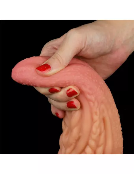 10'' Dual layered Platinum Silicone Tongue Dildó Dongok - Dildók Lovetoy