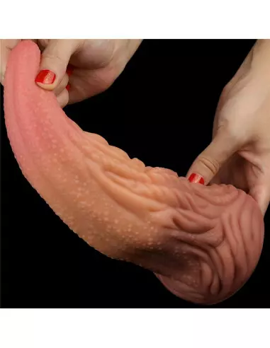 10'' Dual layered Platinum Silicone Tongue Dildó Dongok - Dildók Lovetoy