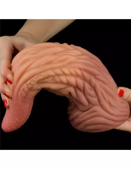 10'' Dual layered Platinum Silicone Tongue Dildó Dongok - Dildók Lovetoy