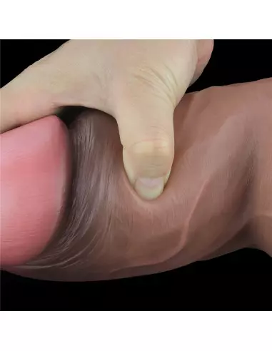 7" Dual-Layered Silicone Nature Cock Brown Dildó Dongok - Dildók Lovetoy