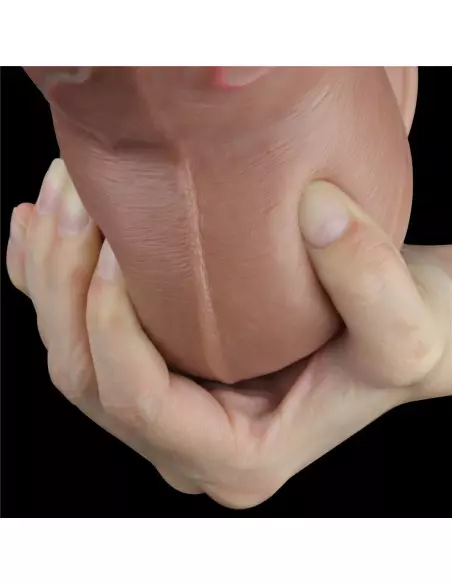 7" Dual-Layered Silicone Nature Cock Brown Dildó Dongok - Dildók Lovetoy