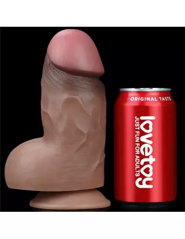 7" Dual-Layered Silicone Nature Cock Brown Dildó Dongok - Dildók Lovetoy