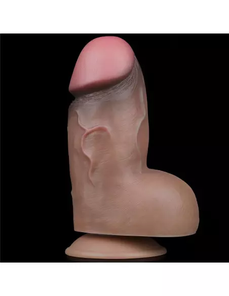 7" Dual-Layered Silicone Nature Cock Brown Dildó Dongok - Dildók Lovetoy