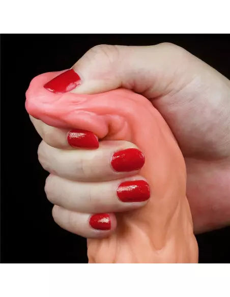 9.5" Dual-Layered Sillicone Cock Dildó Dongok - Dildók Lovetoy