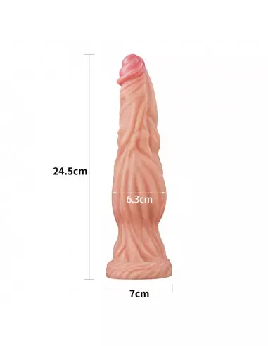 9.5" Dual-Layered Sillicone Cock Dildó Dongok - Dildók Lovetoy