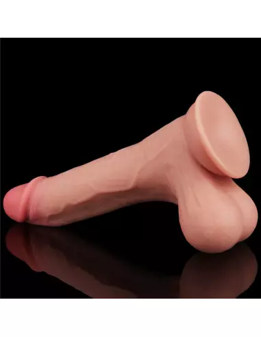 8.5'' Sliding Skin Dual Layer Dong - Whole Testicle Dildó Dongok - Dildók Lovetoy