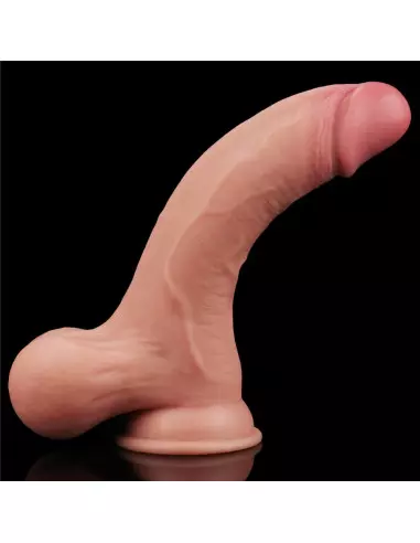 8.5'' Sliding Skin Dual Layer Dong - Whole Testicle Dildó Dongok - Dildók Lovetoy