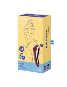 Dual Kiss wine red Vibrátor Nonfiguratív vibrátorok Satisfyer