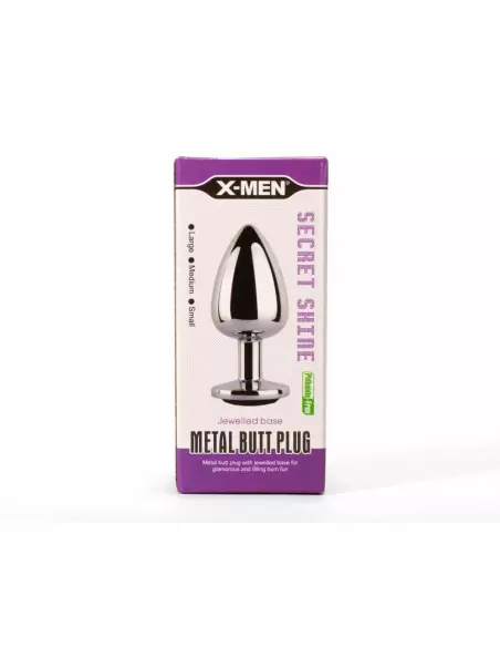 X-MEN Secret Shade Metal Fenékdugó Black L Fenékdugók X-Men